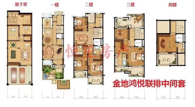 捡漏好房！金地鸿悦别墅 送双车位南北花园
