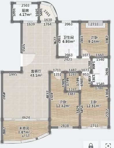 东方明珠城167平182万带车位