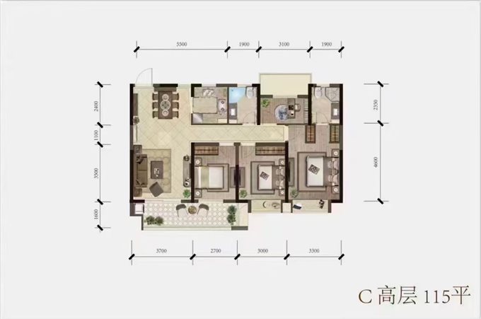 急卖：天铂佳苑 朝南四开间 95万