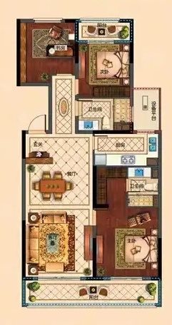 峙山庄园135平130万满五唯一