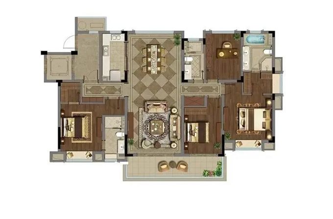 中海湖心半岛 洋房174平520万双车位