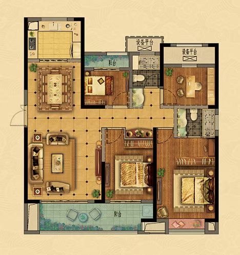 吾悦悦华府C区一梯一户东边套