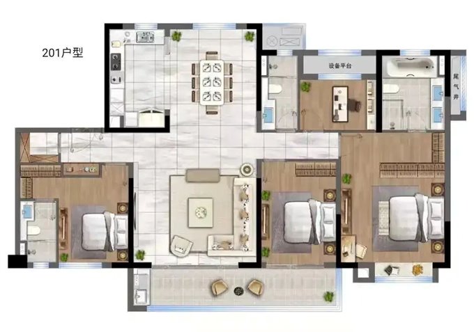 碧桂园泊蔚 楼.王位置200平方290万