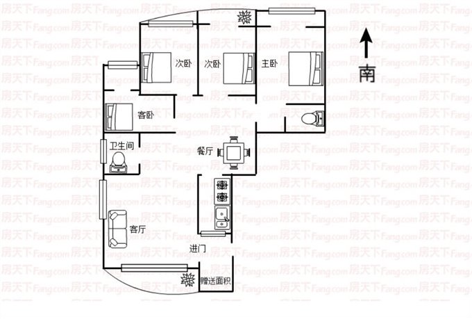 宁都华庭155平169万送车位保养好