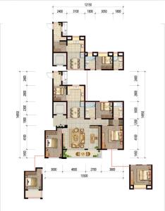 俯院江南花苑 户型图