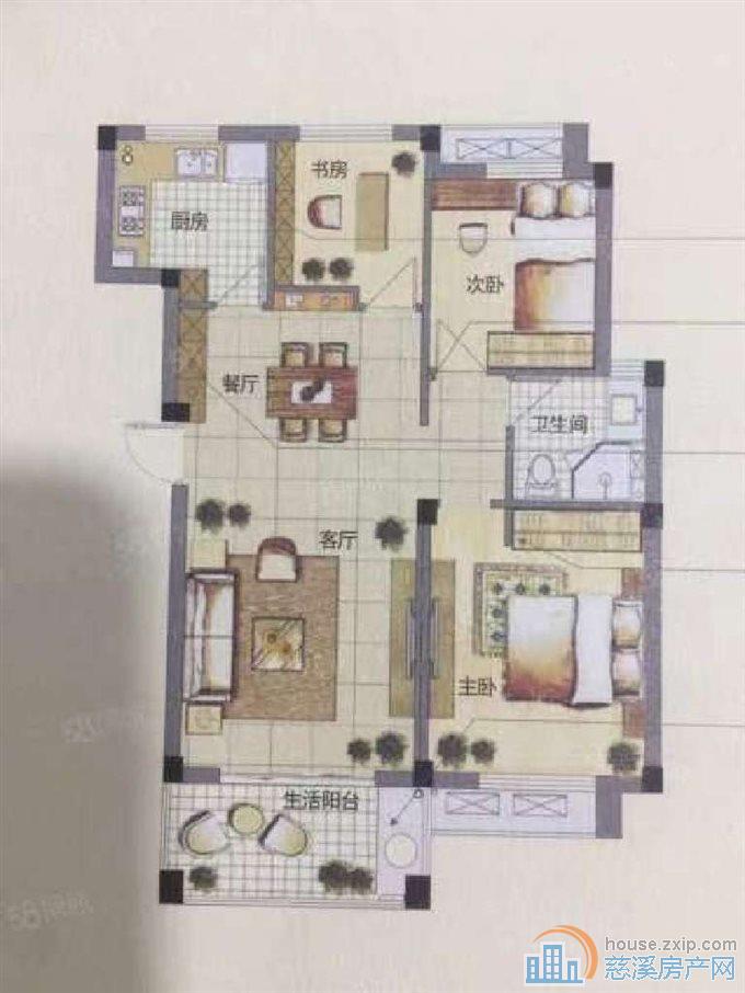城市桃源90平113万精装拎包入住