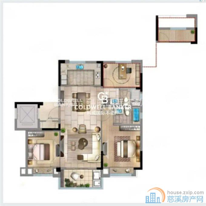 碧桂园月桂府104平85万带车位