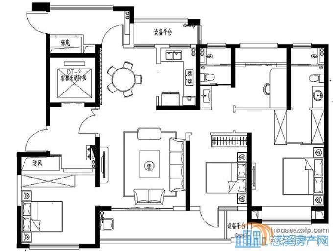 梧桐府 毛坯 143平方172万 带车位
