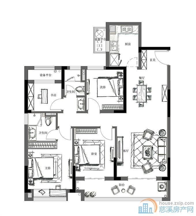 悦未来130平带露台一口价199万直接钥