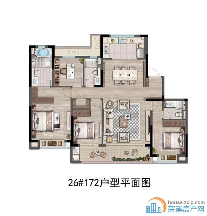 卓越湖樾云著172平350万黄金楼层