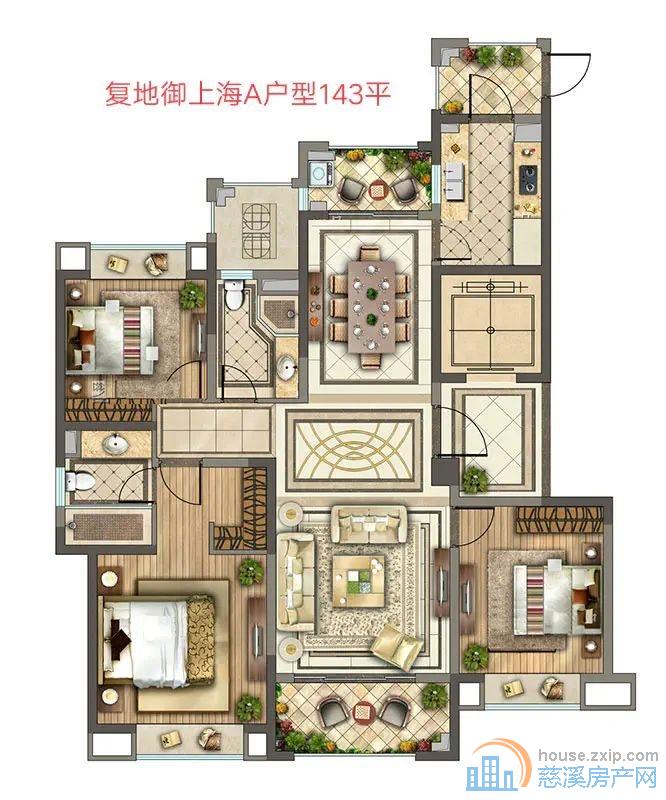 复地御溪雅苑一期143平169万满五唯一