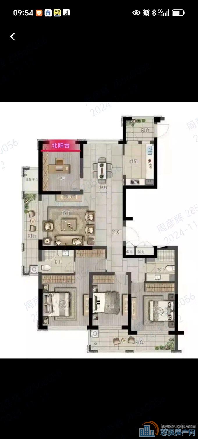 江滨之城164平212万稀缺大平层