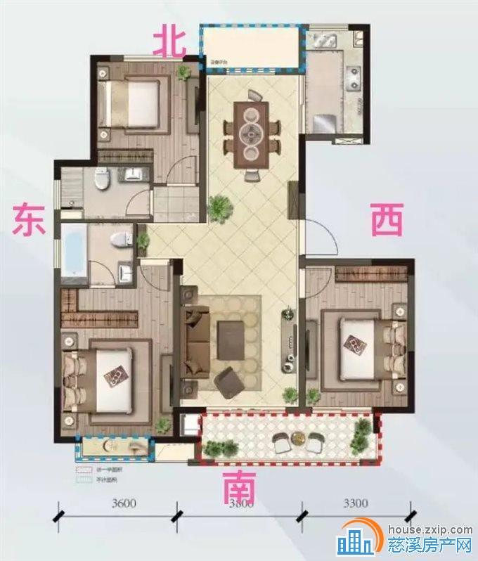 红星天铂佳苑126平166万全新精装修