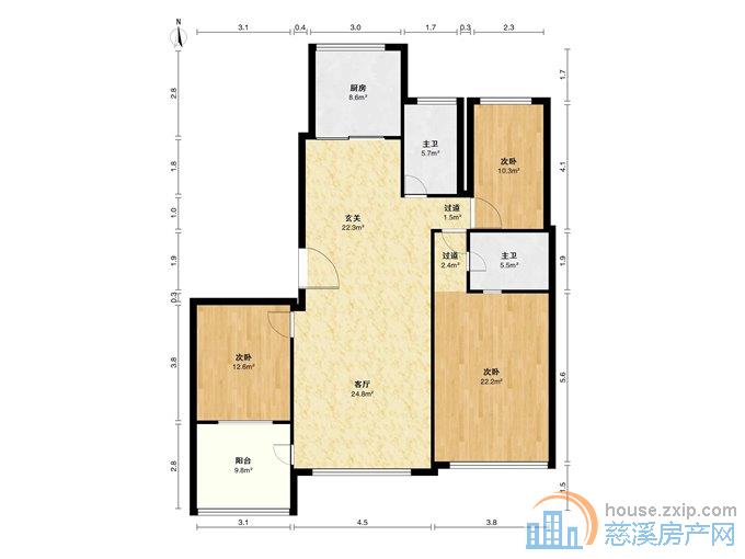 鸣北小区153平185万带车位