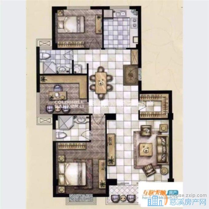 美华银桂苑128平165万送车位精装修