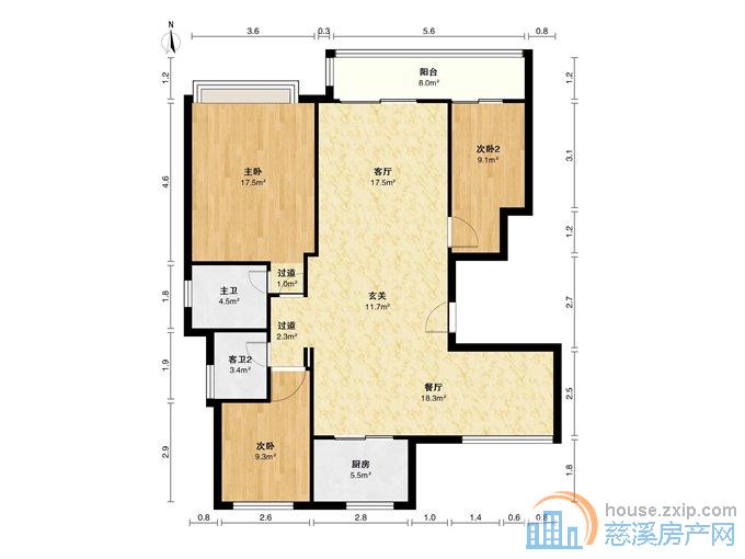 红星天铂佳苑132平138.8万送双车位