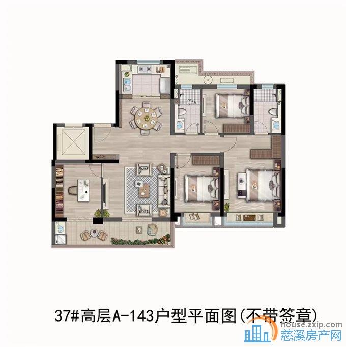 湖樾云著143平方全新装修带车位直接钥匙