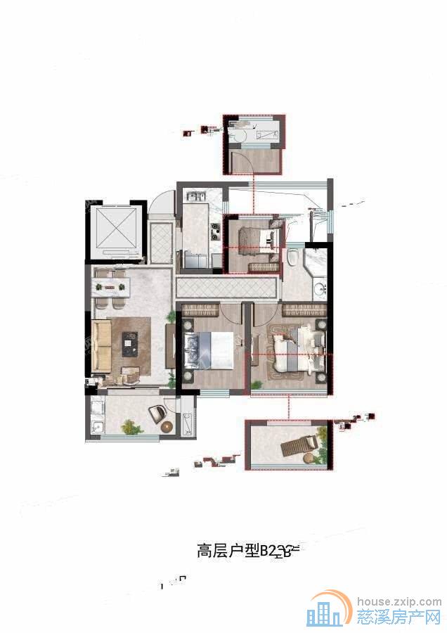 出租君塘名筑2000元/月
