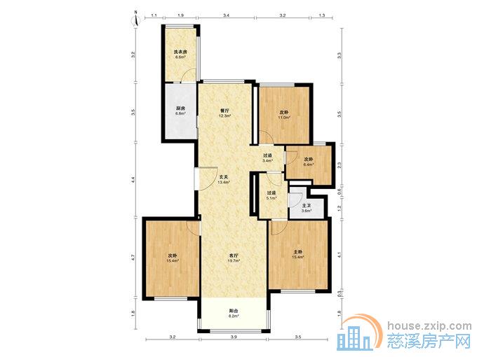 鸣北小区146平139.8万送车位保养好