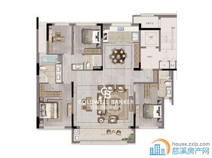 慈澜府洋房185.5平 290万送大露台