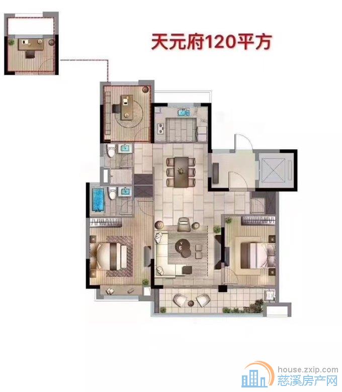 碧桂园月桂府124平99.8万精装修