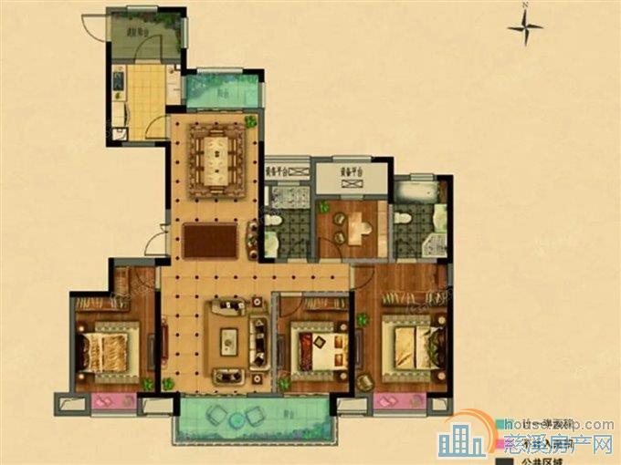 悦华府大平层168平方 位置好 带车位