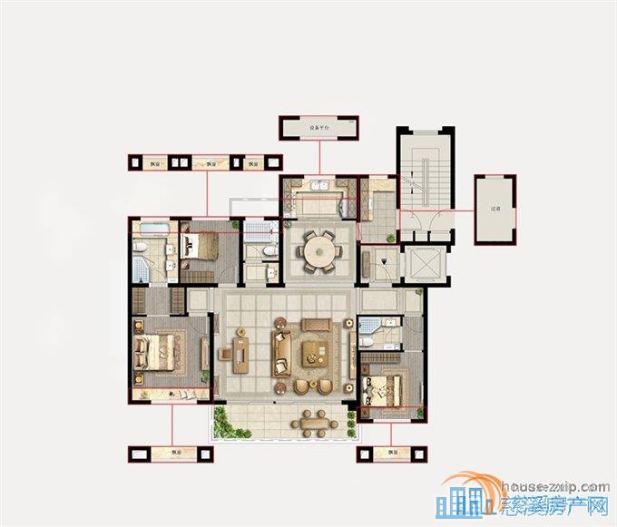 俯院江南南区143平275万送车位