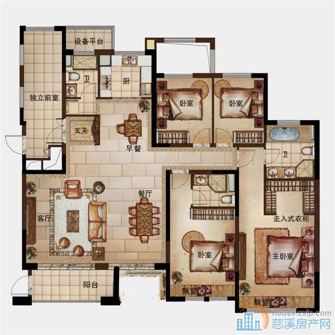 保利天悦湾花苑毛坯198平方156万