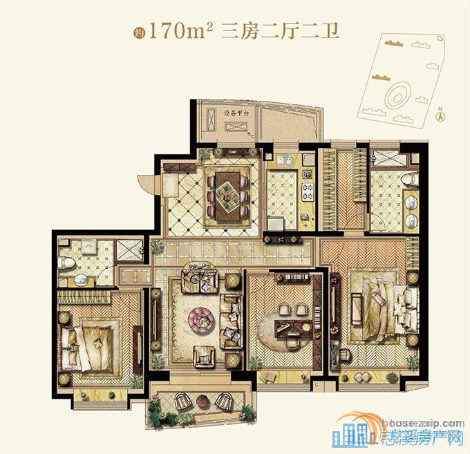 悦城玖号花园，景观楼层