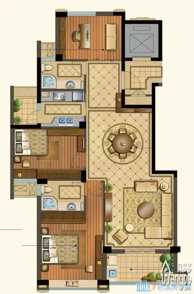 白金湾132平125.8万绿城物业