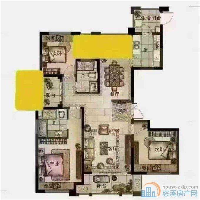 保利君悦湾139平黄金楼层129.8万