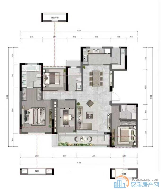 保利银杏小镇洋房143平145.98万