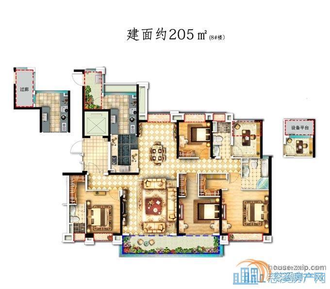 天誉华府大平层+产权车位一个独家直接钥匙
