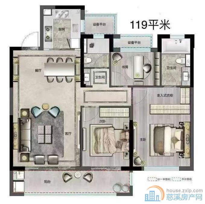 红星檀府119平方楼层好187万