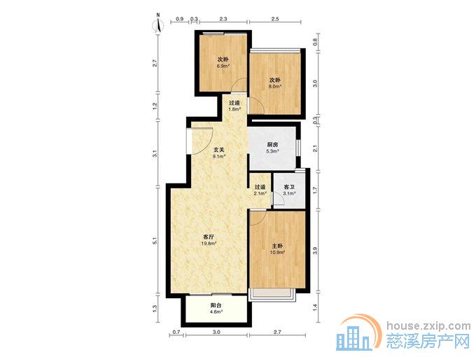 芳满庭精装三室83平80万
